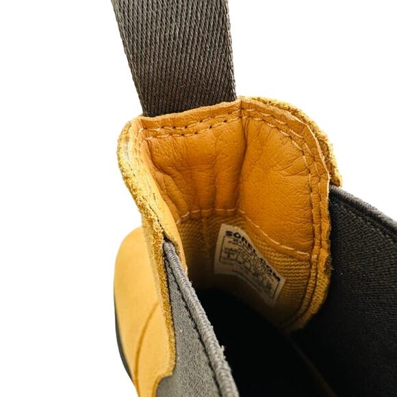 Sorel Women's Hi Line Chelsea Boot Geo Yellow Suede Size 8 NEW - Picture 6 of 9